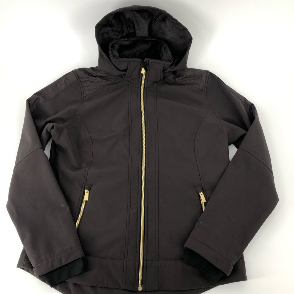 🎈Free Country Brown Soft Shell Fleece Jacket EUC